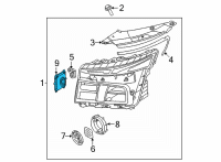 OEM Hyundai L.E.D Driver Module-HEADLAMP Diagram - 92180-S2500