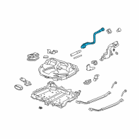 OEM 1998 Honda Civic Pipe, Fuel Filler Diagram - 17660-S04-A01