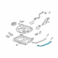 OEM Honda Civic Band Assembly, Driver Side Fuel Tank Mounting Diagram - 17522-S02-L00