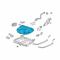 OEM 1997 Honda Civic Tank, Fuel Diagram - 17500-S02-L01