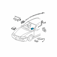 OEM Pontiac Grand Prix Sensor Asm-Inflator Restraint Side Imp Diagram - 10372788