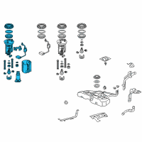 OEM 2013 Honda Crosstour Module Set, Fuel Pump Diagram - 17045-TY4-A11