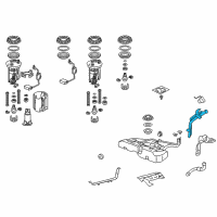 OEM 2015 Honda Crosstour Pipe, Fuel Filler Diagram - 17660-TP6-A01