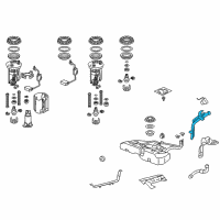 OEM 2011 Honda Accord Crosstour Pipe, Fuel Filler Diagram - 17660-TP6-A01