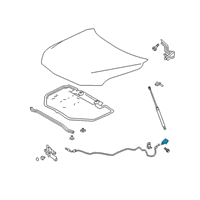 OEM 2018 Toyota Camry Release Cable Diagram - 53630-06230