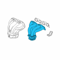 OEM 2008 Acura TSX Manifold, Exhaust Diagram - 18100-RBB-010