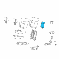 OEM 2007 Ford F-150 Seat Heater Pad Diagram - 7L3Z14D696AA