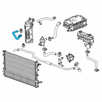 OEM Chevrolet Volt Coolant Hose Diagram - 20896021