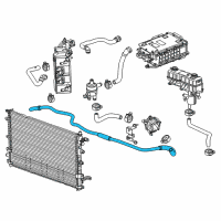 OEM 2012 Chevrolet Volt Coolant Hose Diagram - 22888477