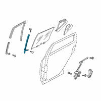 OEM 2020 Nissan Kicks Sash Assy-Rear Door Partition, RH Diagram - 82222-5RF0A