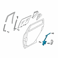 OEM 2022 Nissan Versa Regulator Door Window Rh Diagram - 82720-1HL0A