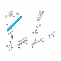 OEM Lincoln Windshield Pillar Trim Diagram - EJ7Z-7803598-BE