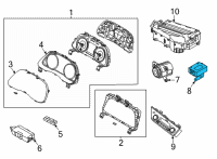 OEM 2022 Hyundai Sonata Unit Assembly-Mood Lamp Diagram - 92900-L5000