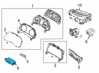 OEM 2020 Hyundai Sonata Switch Assembly-Side C/PAD Low Diagram - 93750-L1100-YTH