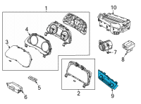 OEM 2021 Hyundai Sonata Control Assembly-Heater Diagram - 97250-L5210-SSW