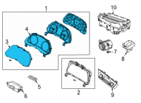 OEM Hyundai Sonata Cluster Assembly-Instrument Diagram - 94011-L5050