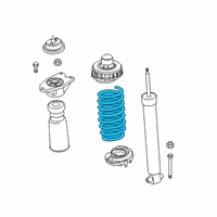 OEM 2021 BMW M340i REAR COIL SPRING Diagram - 33-53-6-889-980