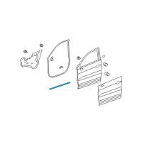 OEM 2007 Acura RDX Seal, Front Door Sill (Lower) Diagram - 72327-STK-A01
