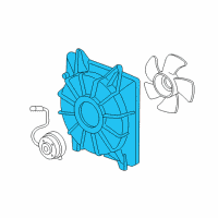 OEM Honda Civic Shroud Diagram - 19015-R1A-A01