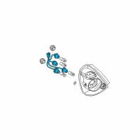 OEM Nissan Rear Combination Lamp Socket Assembly Diagram - 26551-8J000