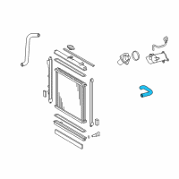 OEM Toyota Upper Hose Diagram - 16571-0S010