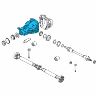 OEM BMW 740Li Differential Diagram - 33-10-7-584-451