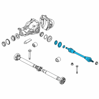 OEM 2012 BMW ActiveHybrid 5 Left Cv Axle Shaft Diagram - 33-20-7-581-021