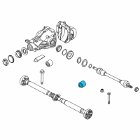 OEM BMW 640i xDrive Rubber Mounting Rear Diagram - 33-31-6-792-872