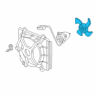 OEM 2000 Honda Prelude Fan, Cooling (5-Blade) (Denso) Diagram - 19020-PAA-A01
