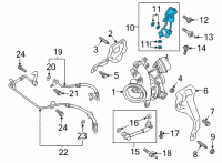 OEM 2021 Ford Bronco Sport Oil Feed Tube Diagram - JX6Z-6K679-B