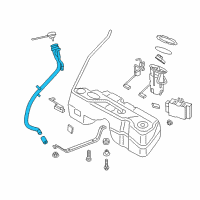 OEM BMW X3 Plastic Filler Pipe Diagram - 16-11-7-216-529