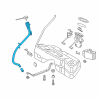 OEM 2011 BMW X3 Plastic Filler Pipe Diagram - 16-11-7-216-529