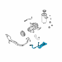 OEM 2009 BMW X6 Active Steering Return Pipe Diagram - 32-41-6-785-276