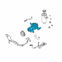 OEM BMW X6 Power Steering Pump Diagram - 32-41-6-796-449