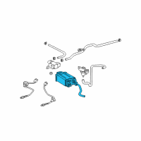 OEM 2000 Toyota Celica Vapor Canister Diagram - 77740-20512