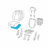 OEM 2002 Ford F-150 Seat Cushion Pad Diagram - 1L3Z-1663840-BA