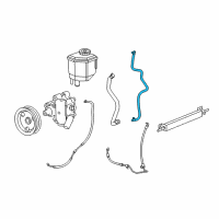 OEM 2009 Chrysler 300 Hose-Power Steering Return Diagram - 4782362AC