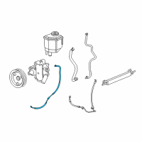 OEM 2010 Chrysler 300 Hose-Power Steering Return Diagram - 68041374AD