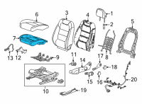 OEM 2022 Chevrolet Trailblazer Seat Cushion Pad Diagram - 42593735