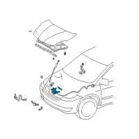 OEM 2009 Toyota Sienna Lock Assembly Diagram - 53510-AE021