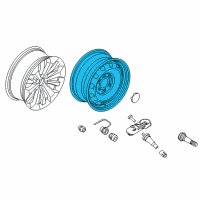 OEM 2018 Ford F-150 Wheel, Spare Diagram - HL3Z-1007-A