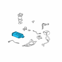 OEM Honda Canister Assembly Diagram - 17011-SJC-A02