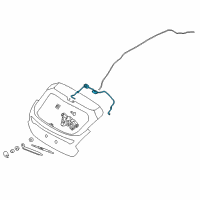 OEM Ford Focus Washer Hose Diagram - BM5Z-17A605-C