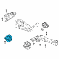 OEM 2019 BMW 330i xDrive ENGINE MOUNT, RIGHT Diagram - 22-11-7-581-622