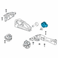 OEM 2021 BMW 330e xDrive Automatic Transmission Mount Diagram - 22-32-6-860-537