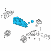 OEM BMW 330i xDrive Engine Mount Left Diagram - 22-11-6-864-595