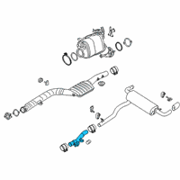 OEM 2018 BMW 540i LP EXHAUST GAS FLAP WITH CRO Diagram - 18-30-7-925-844