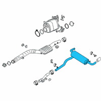 OEM 2018 BMW 540i REAR MUFFLER Diagram - 18-30-8-588-106