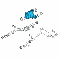 OEM BMW Catalytic Converter Diagram - 18-32-8-580-684