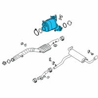 OEM BMW 530i Catalytic Converter Diagram - 18-32-8-580-684